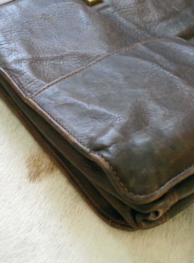 Brown Leather Briefcase 1978