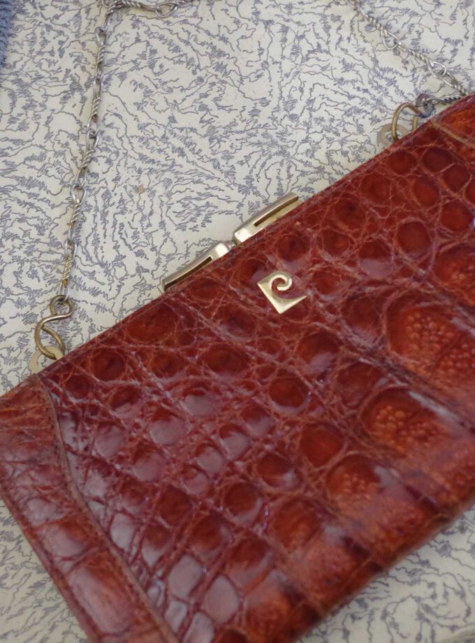 Vintage Croc Clutch