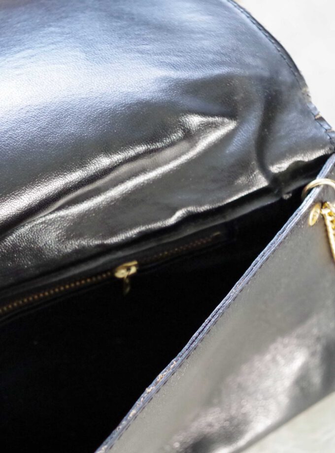 Black Clutch Gold Chain