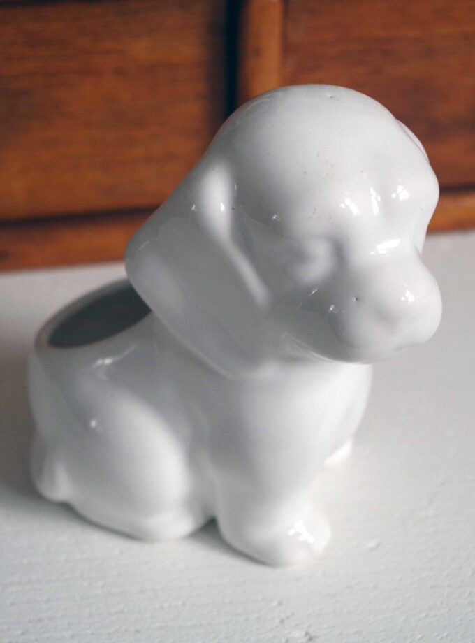 Vintage Dog Planter
