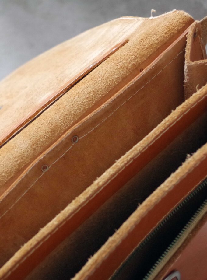 Vintage Cognac Schoolbag