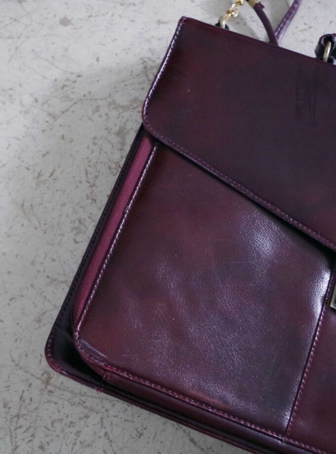 Dark Red Briefcase