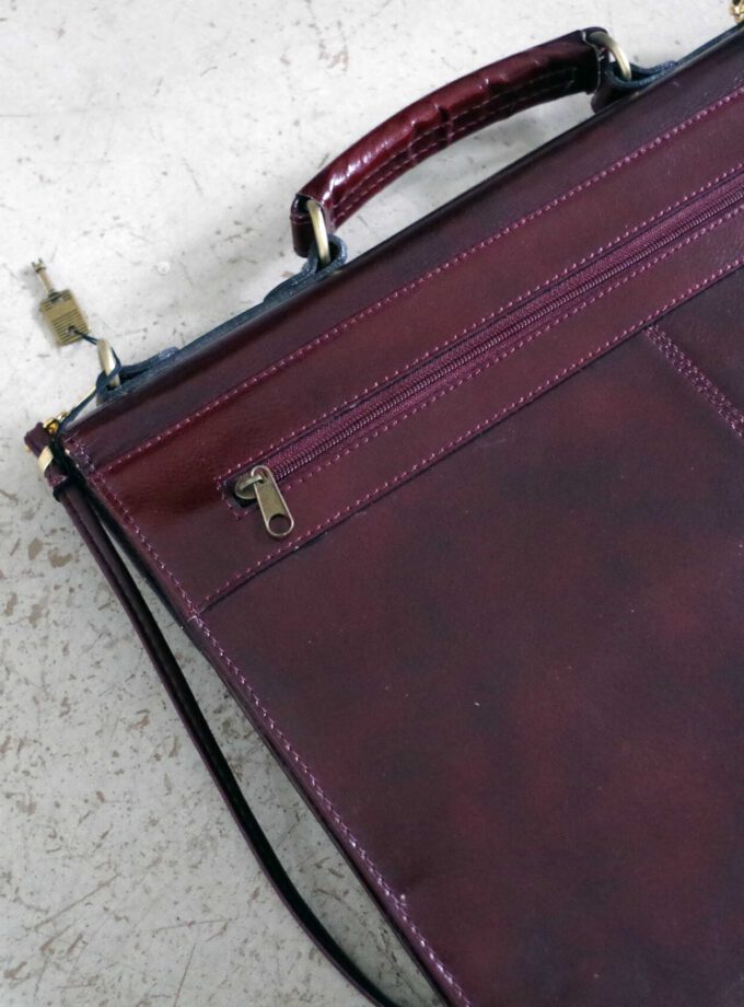 Dark Red Briefcase