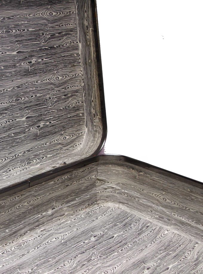 Reddish Square Suitcase