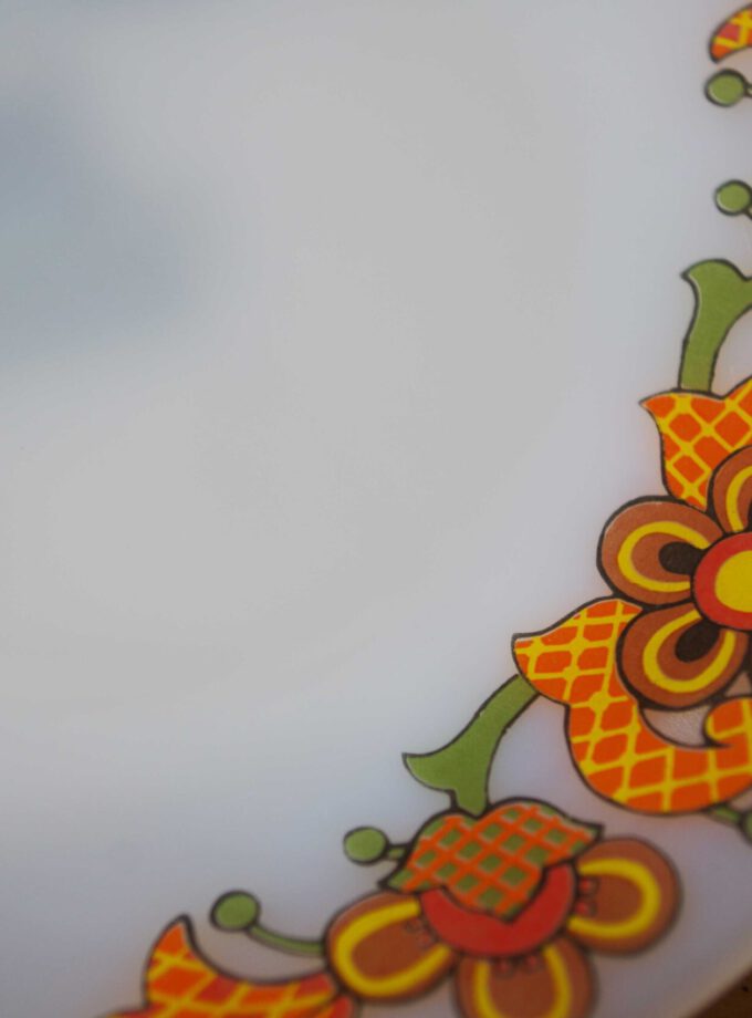 Jena Glas Schott Mainz Flowers Plate