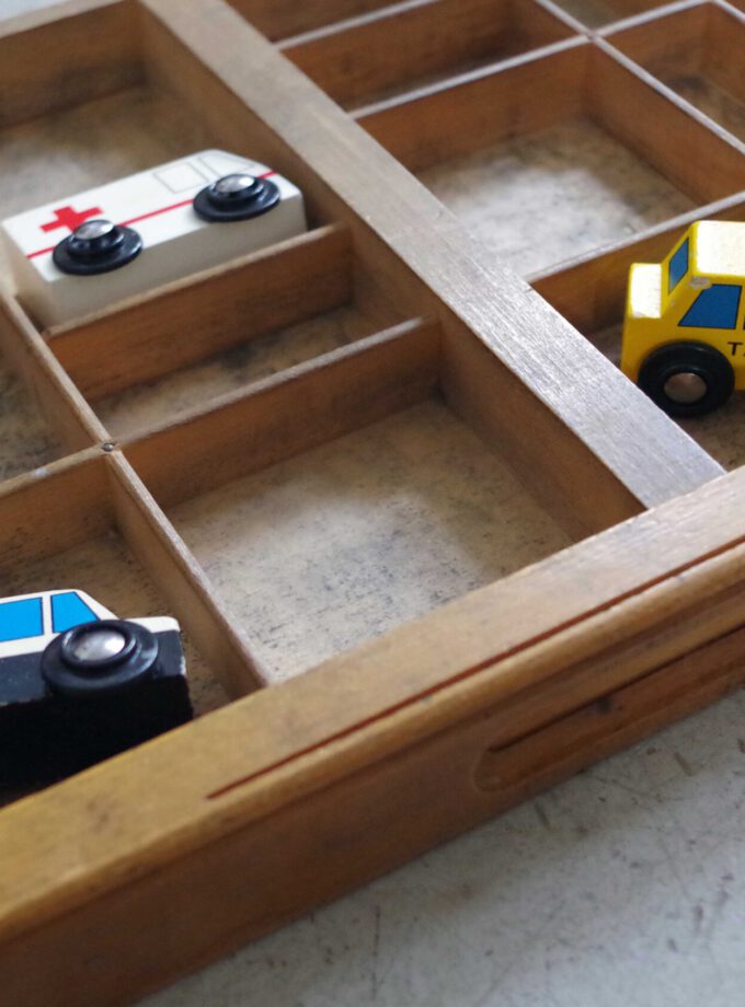 Vintage Typesetter Case Wood