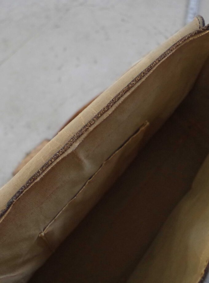 Leather Platypus Look Bag