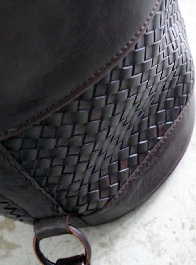 Leather Braided Ditty Bag