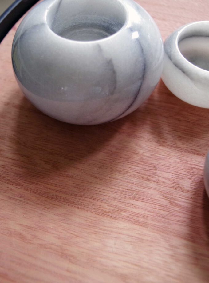Marble Candle Set