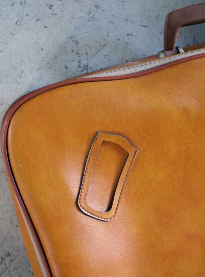 Cognac Brown Suitcase Medium