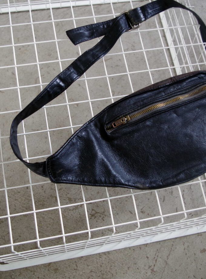 Oldy Darkbrown Leather Fanny Pack