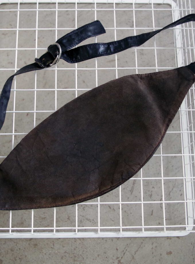 Oldy Darkbrown Leather Fanny Pack