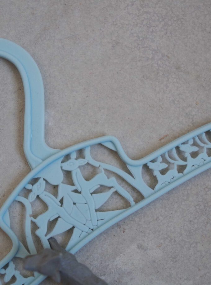 Deer Baby Clothes Hanger Babyblue
