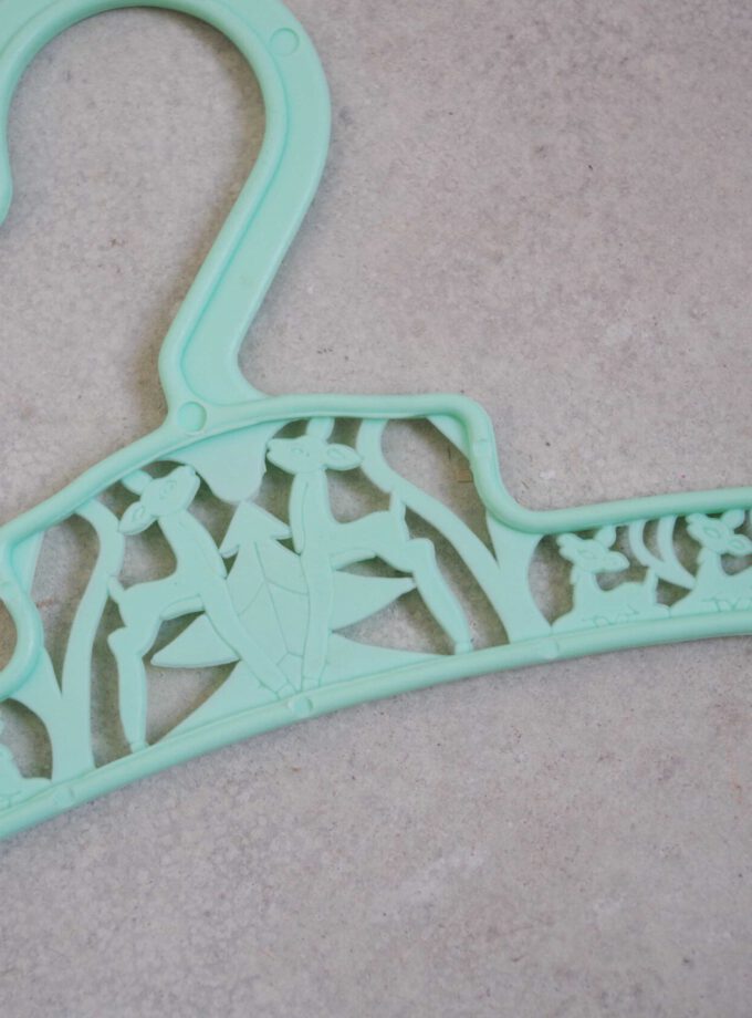 Deer Baby Clothes Hanger Mint