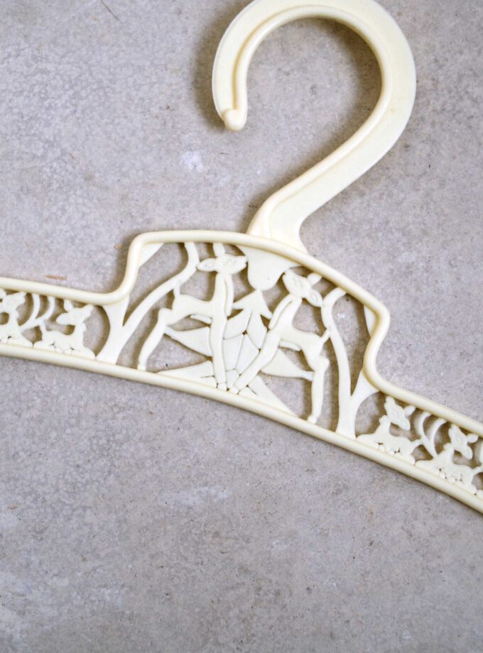 Deer Baby Clothes Hanger Cream