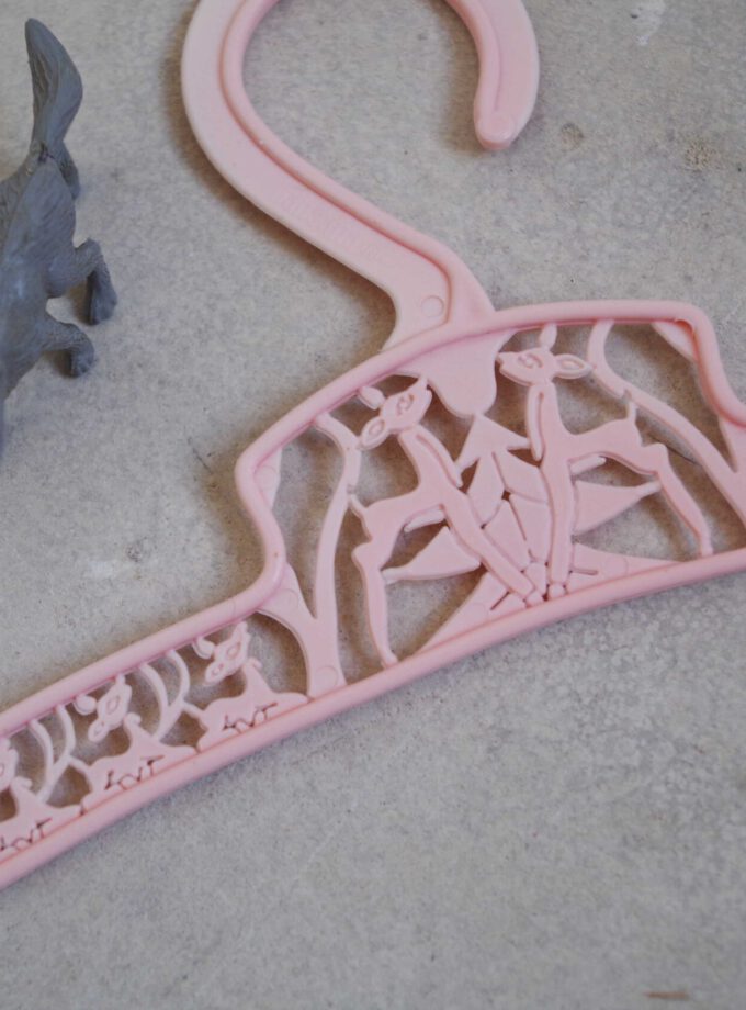 Deer Baby Clothes Hanger Pink