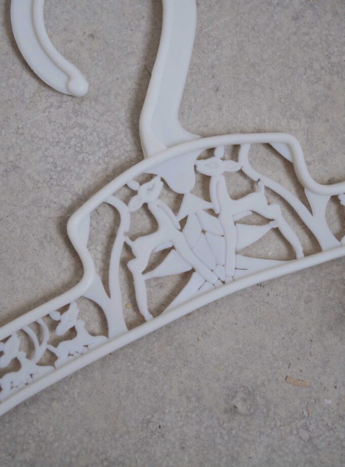 Deer Baby Clothes Hanger White