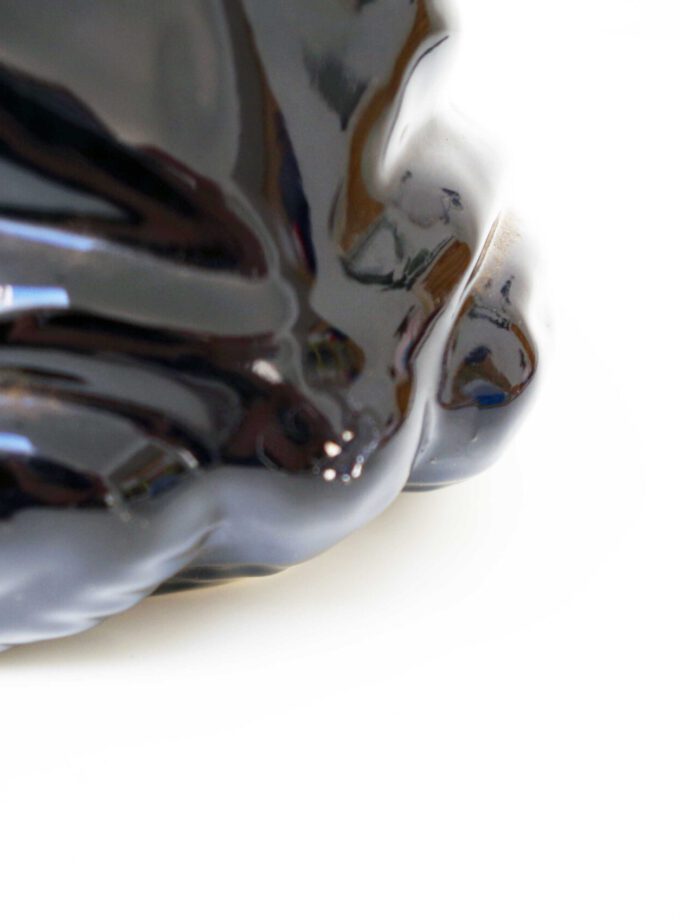 Vintage Toad Planter Black