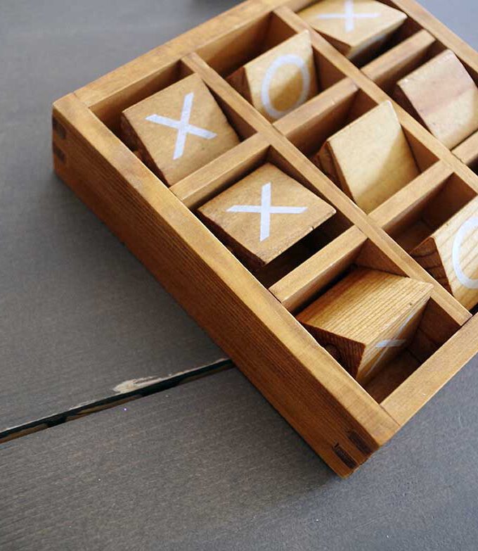 Wooden Noughts and Crosses
