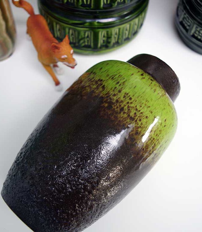 Medium West Germany Look Apple Green Vase