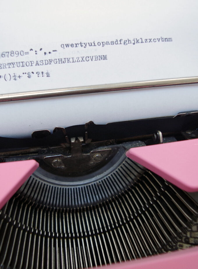 Vintage Custom Made Typewriter Olivetti Sister