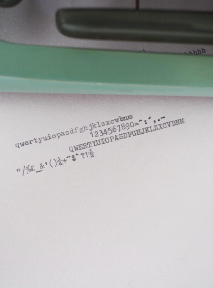 Vintage Olivetti Studio 44 Typewriter BlueGreen