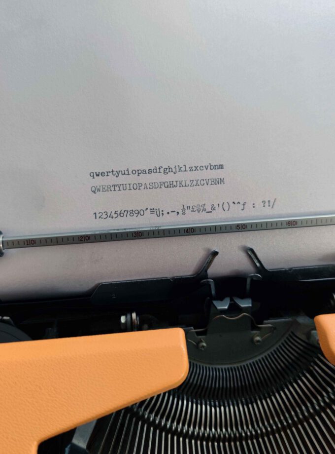 Vintage Typewriter Custom Made Brother Deluxe 660TR Peach