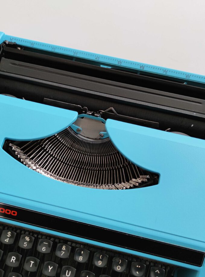 Vintage Typewriter Custom Made Rover 1000 Smurf Blue