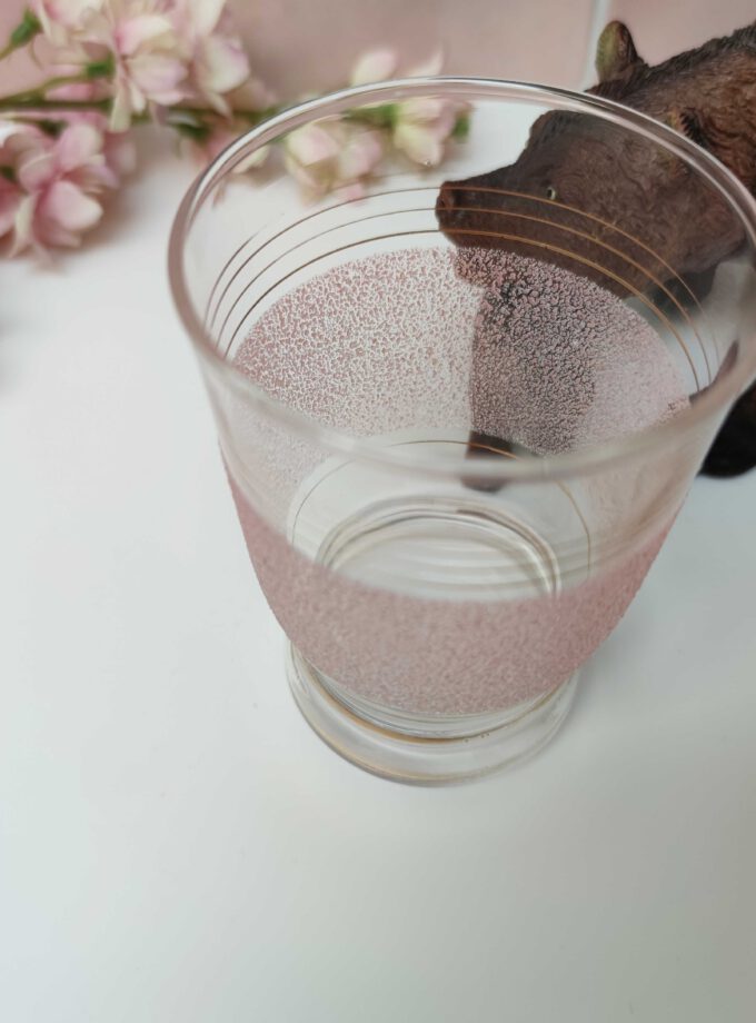 Pink Spotted Glass Vase