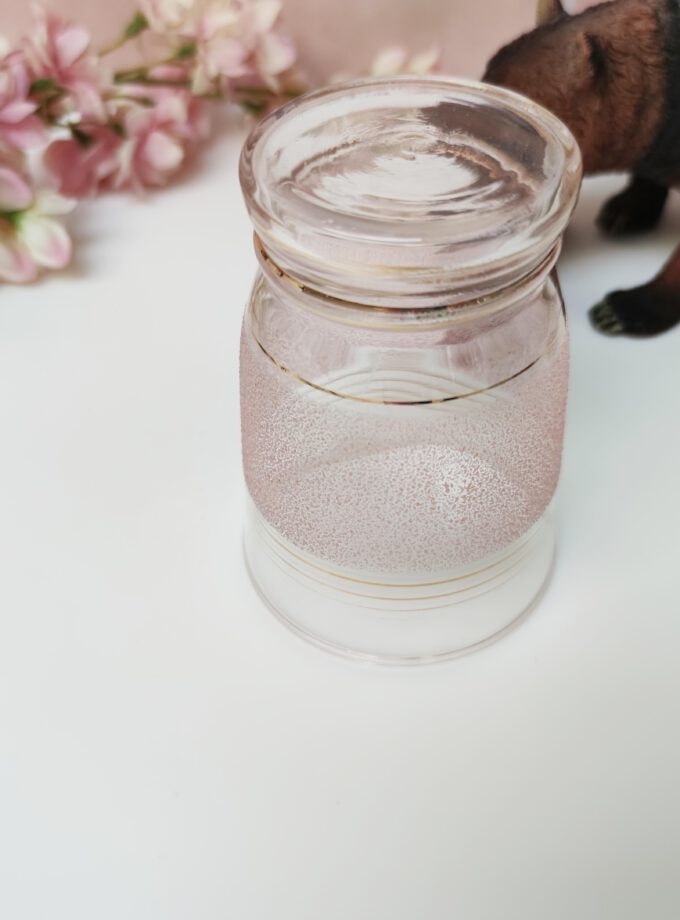 Pink Spotted Glass Vase