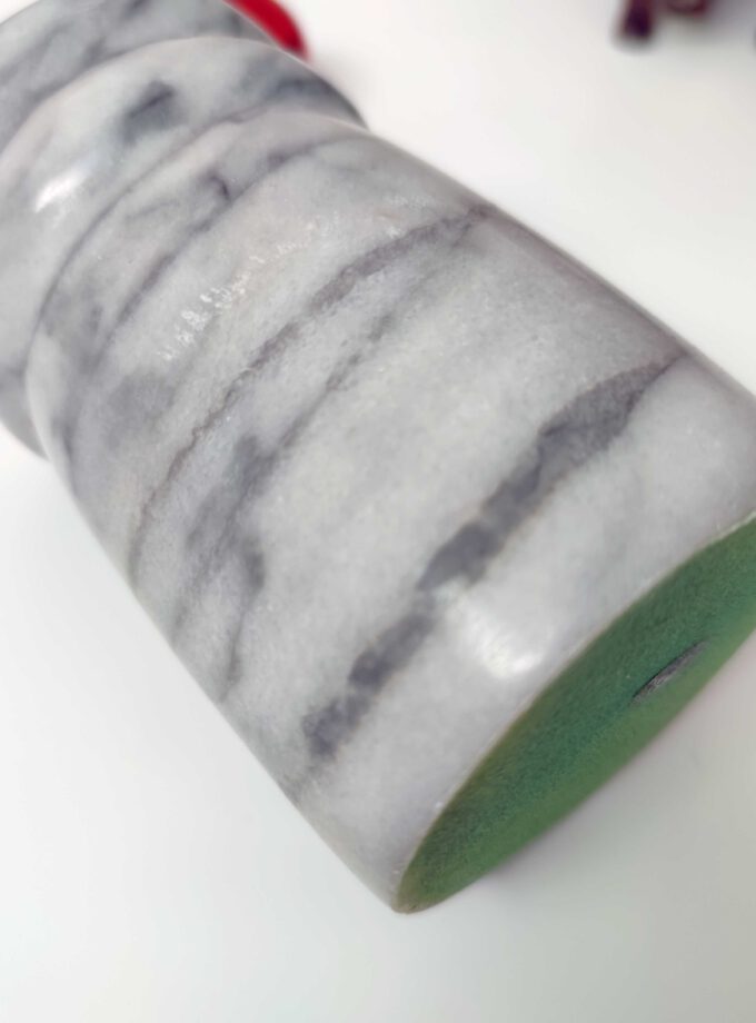 Marble White Grey Vase