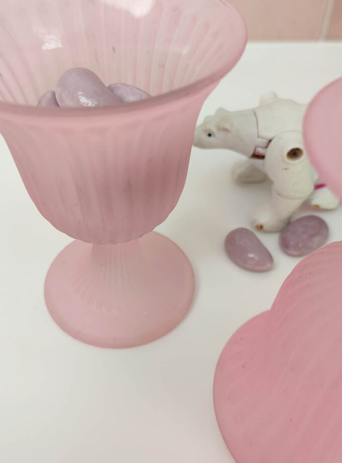 Frosted Pink Ice Sorbet Cups