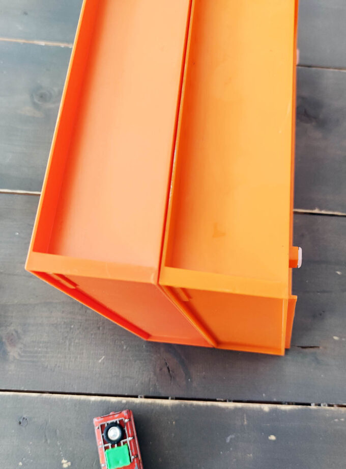 Vintage Orange Paper Tray Esselte