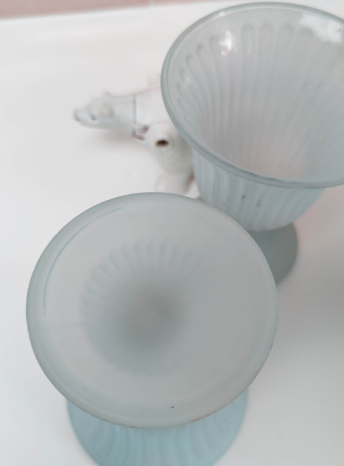 Frosted Blue Ice Sorbet Cups