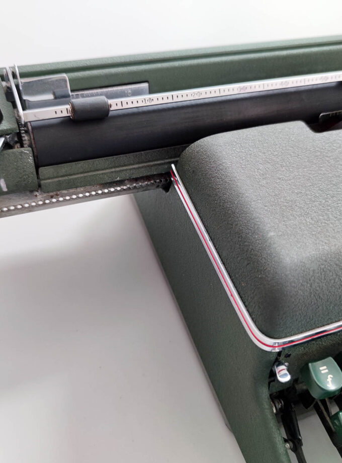 Vintage Halda Typewriter Army Green