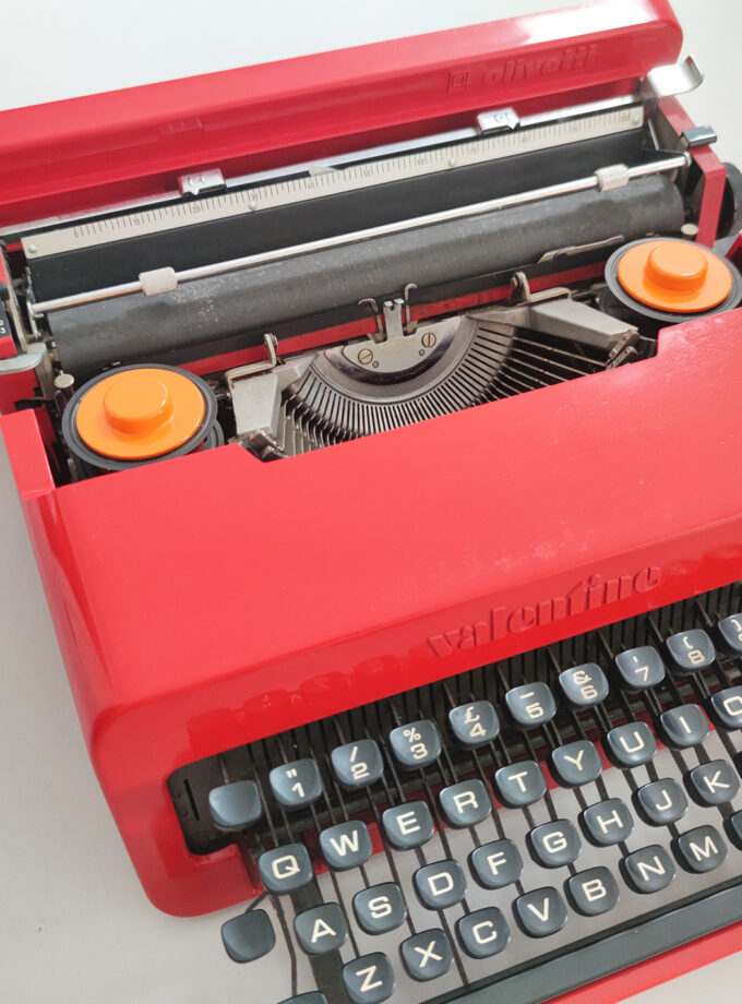 Vintage Original Olivetti Red Valentine
