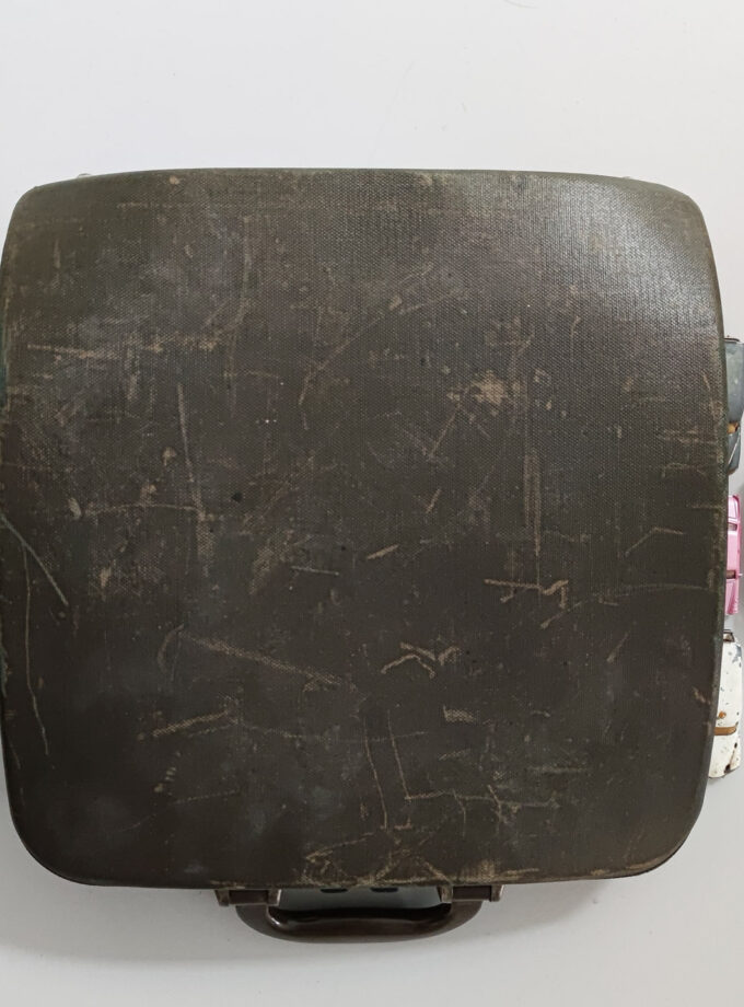 Vintage Swissa Piccola Typewriter Army Green