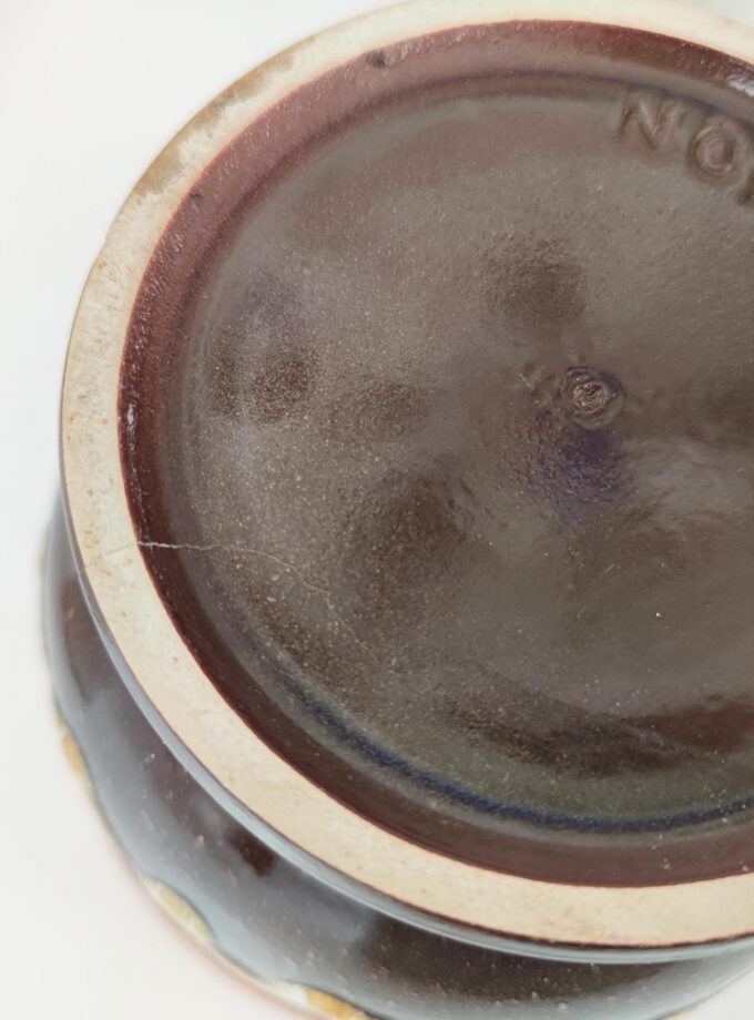 Vintage Retro Orange / Brown Lava Pot