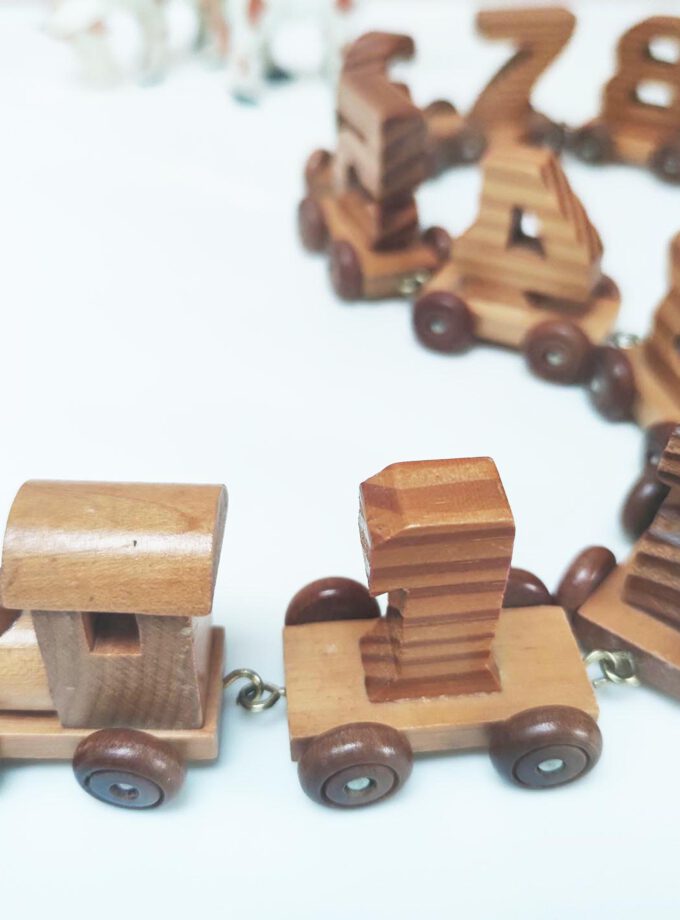 Wooden Number Train