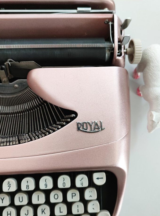 Vintage Custom Made Typewriter Royal Royalite Metallic Pink