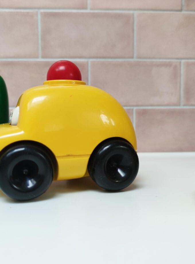 Red Button Car Vintage Ambi Toys