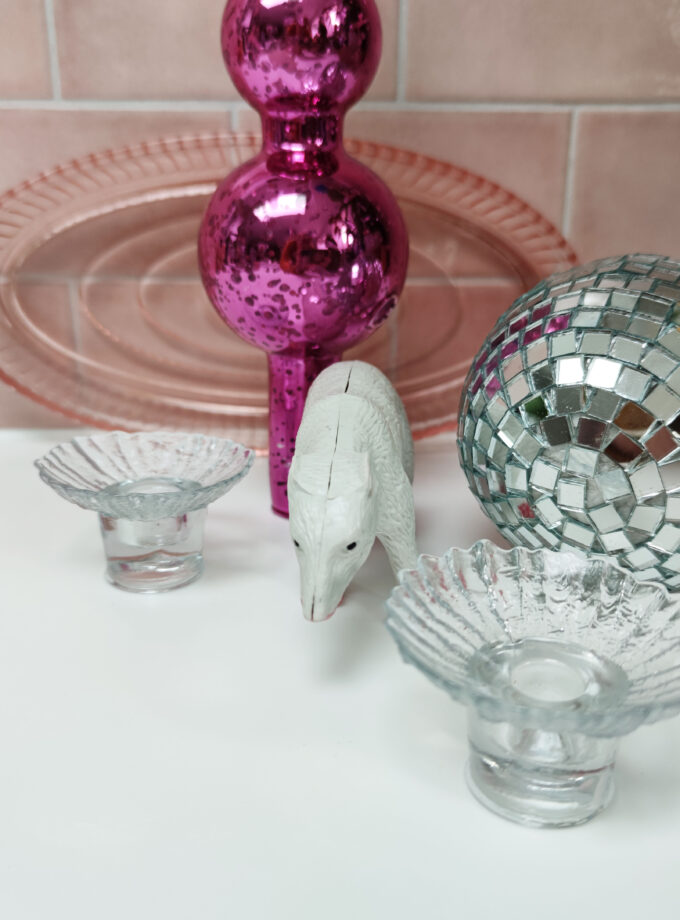 Glass Dubble Candle Holder