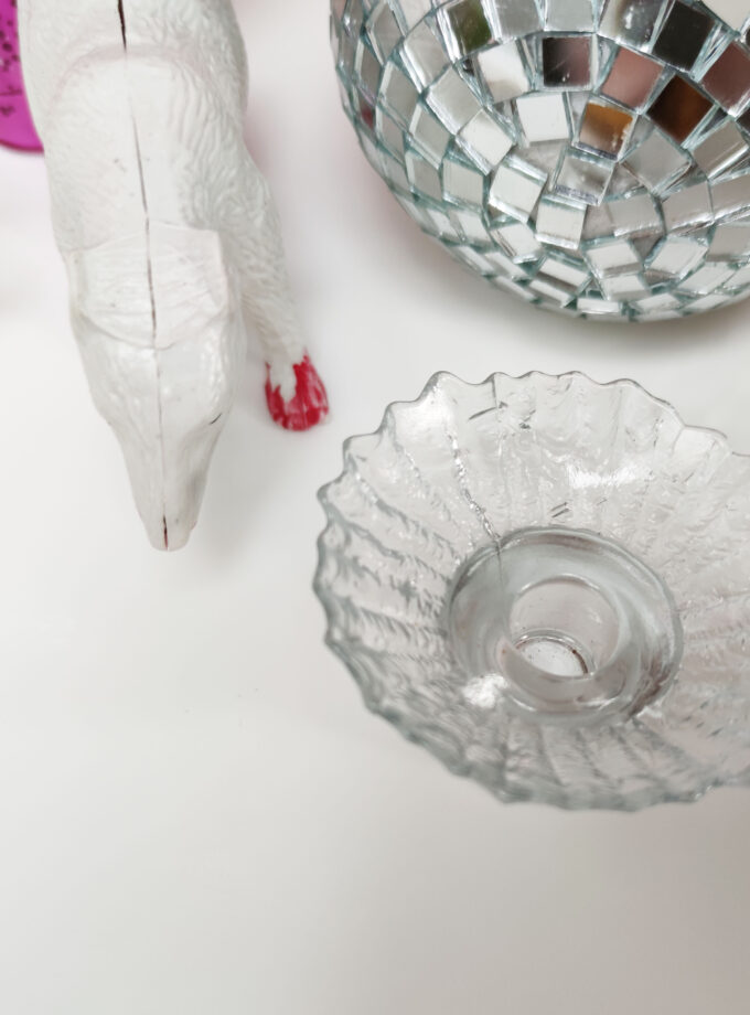 Glass Dubble Candle Holder