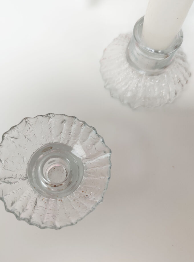 Glass Dubble Candle Holder