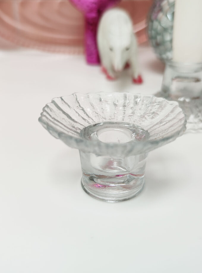 Glass Dubble Candle Holder