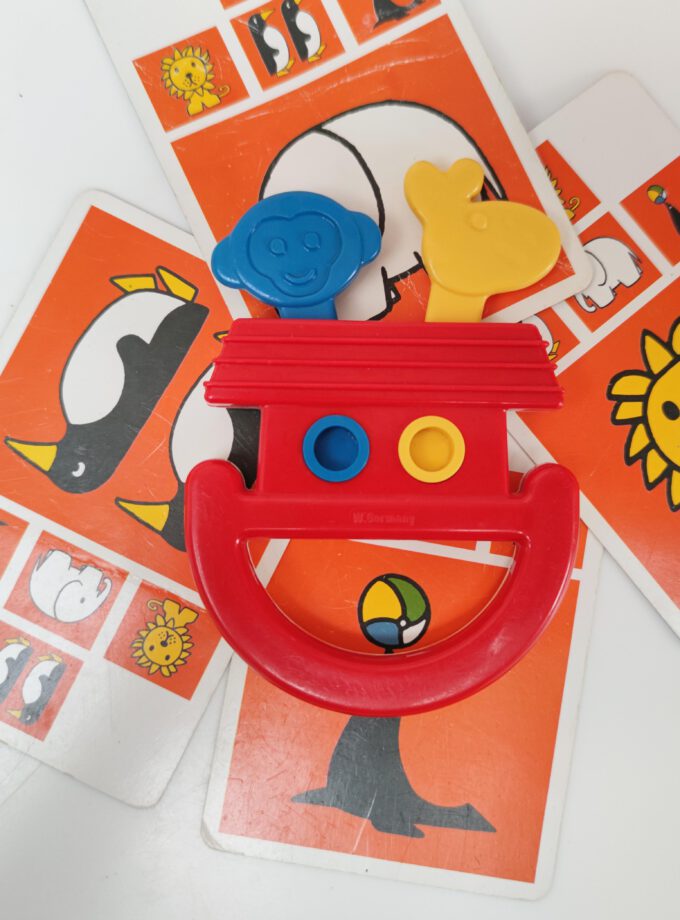 Vintage Giraffe And Ape Rattle