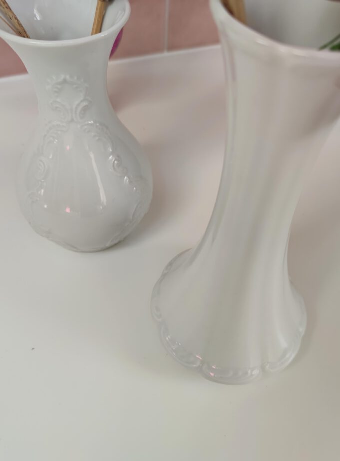 Royal White Vase Long