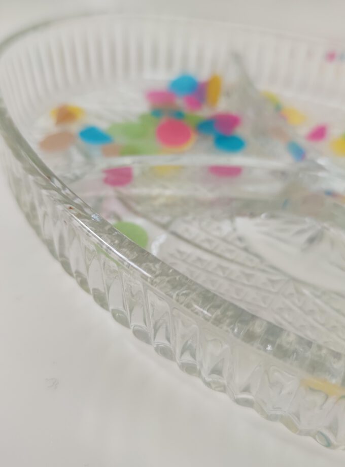 Serving Bowl Oval Cut Glass