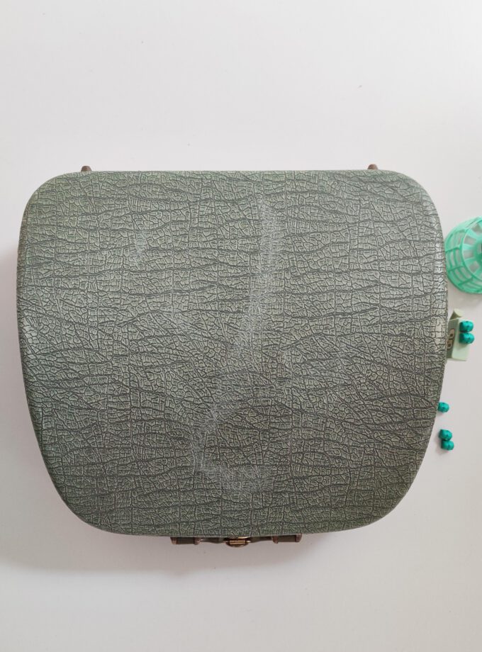 Vintage Alpina Typewriter Metallic BlueGreen