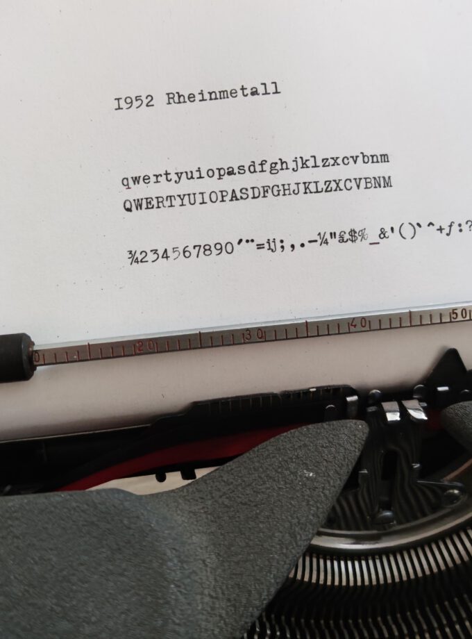 Original Vintage Rheinmetall Typewriter